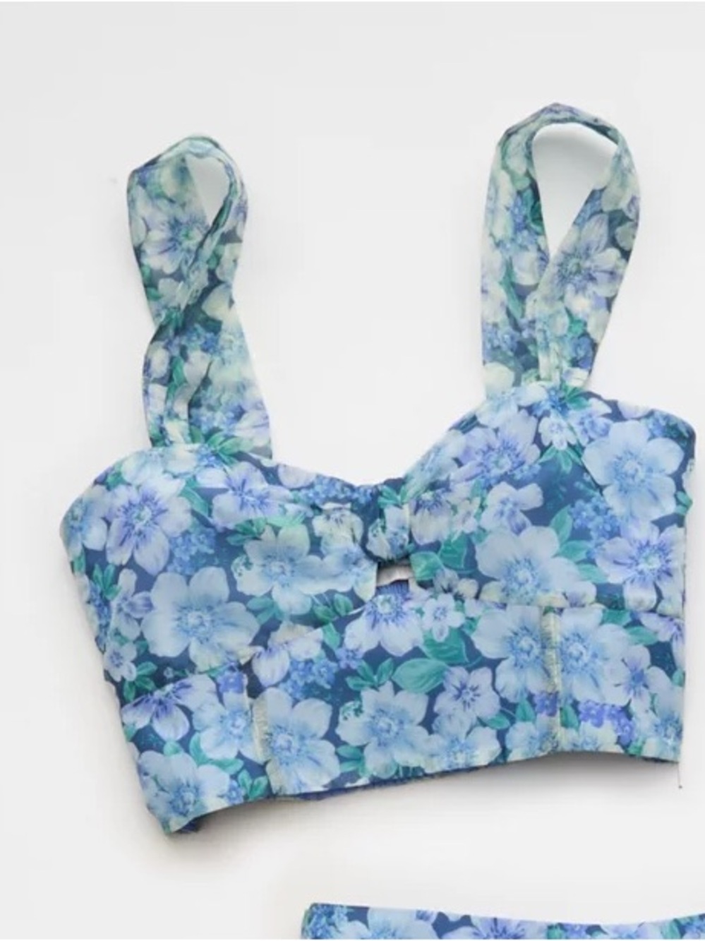 American Eagle Outfitters Blue Floral Top